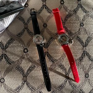 Genuine Authentic Betty boop vintage wrist watch, 2 versions red and black